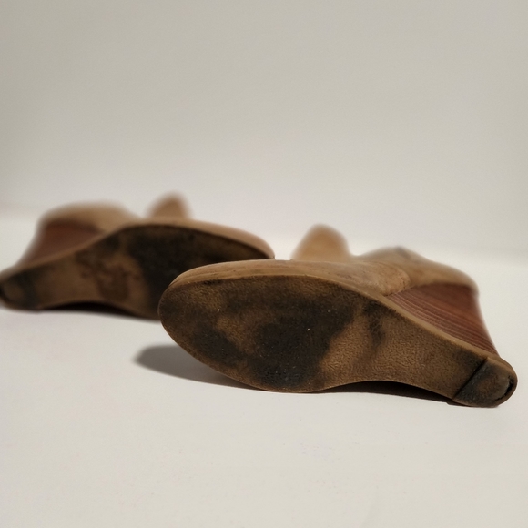 Tan Wedge Booties - Picture 3 of 6